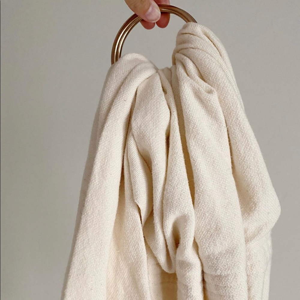 Handwoven cream ring sling